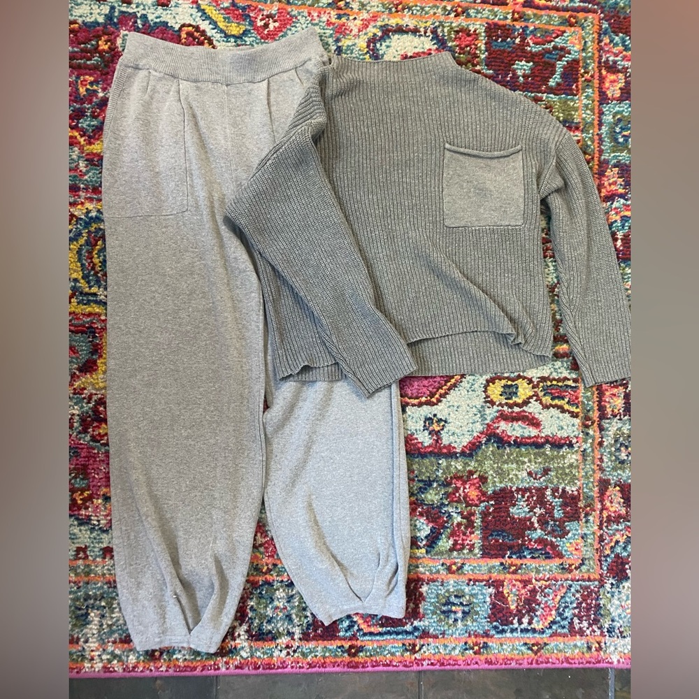 Gray designer inspired lounge set
